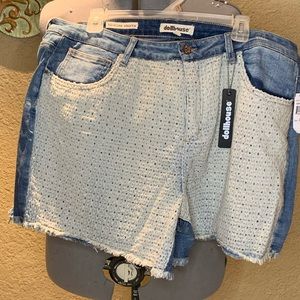 Dollhouse Plus size Denim Shorts Brand New